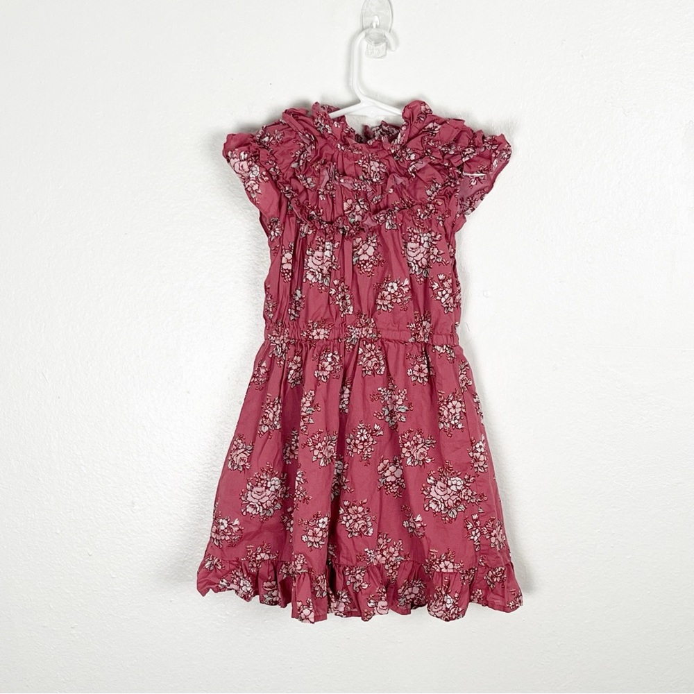 JANIE AND JACK 100% Cotton The Market Bloom Mauvewood Floral Girls Dress, Size 6